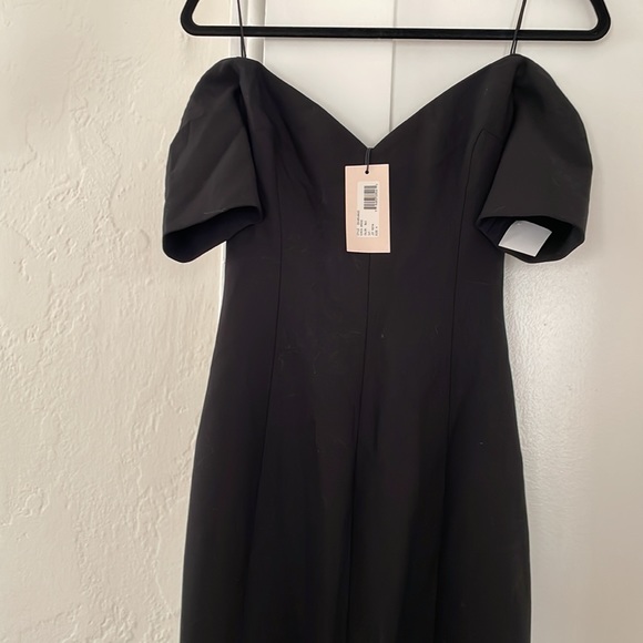 Cinq à Sept black off-the-shoulder formal midi dress - Picture 7 of 7